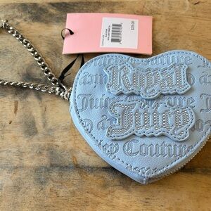 Juicy Couture Light Blue Heart Coin Pouch